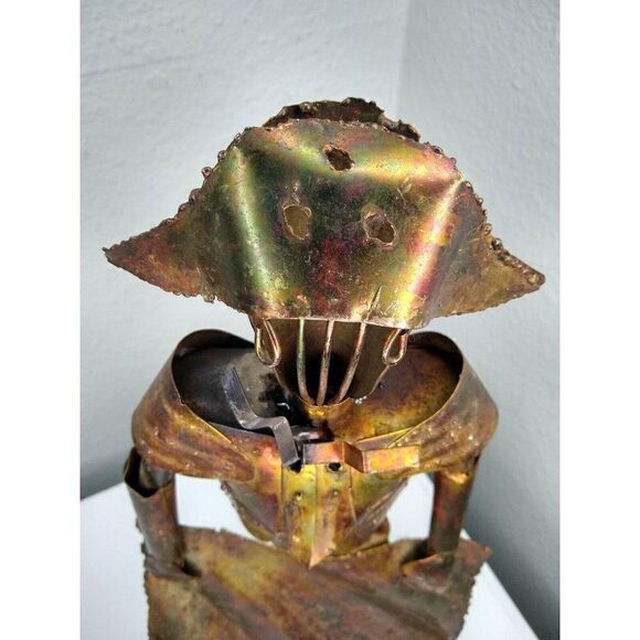 Mid century Brutalist torch cut big Metal Matador - Picture 7 of 12